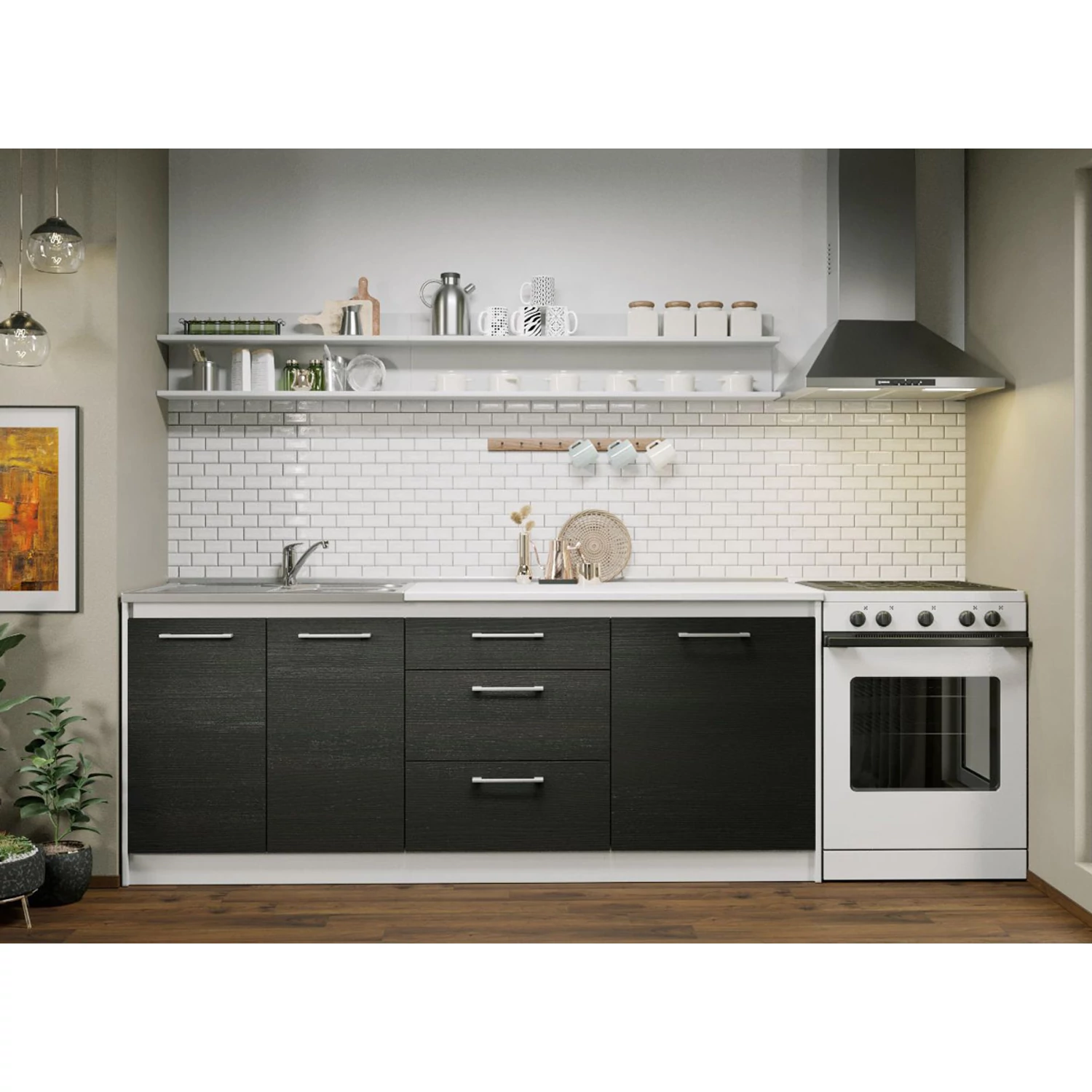 Konyha Noir - 12 - 203,2 cm