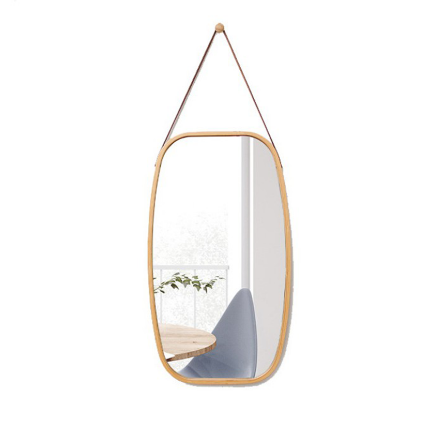 Tükör, természetes bambusz, LEMI 3