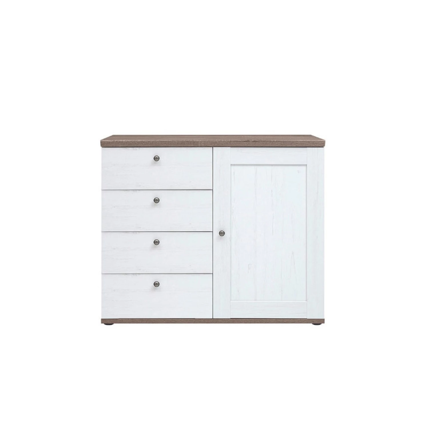 TINA 003 komód KOM4S1D fenyő canyon/tölgy truffel