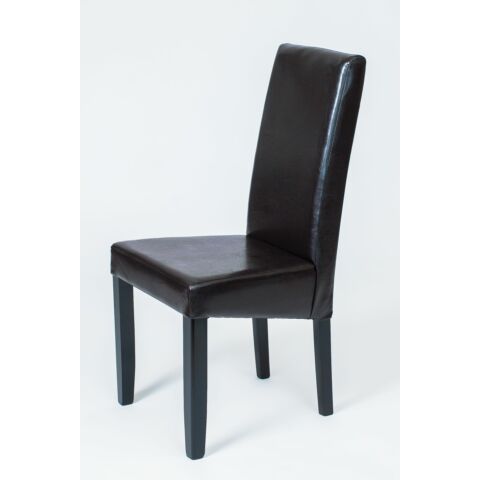 Berta szék, étkezőszék wenge-barna textilbőr