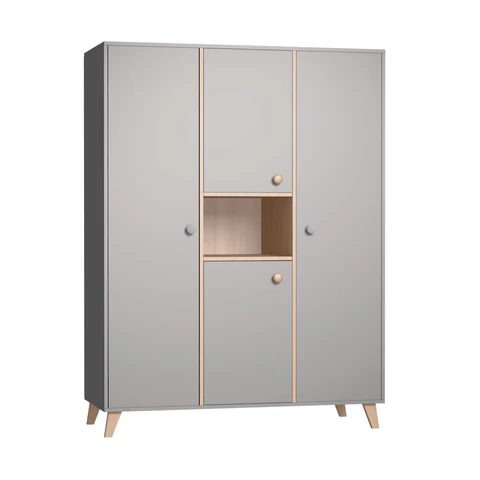Faktum Colette grey - 3 osztású szekrény