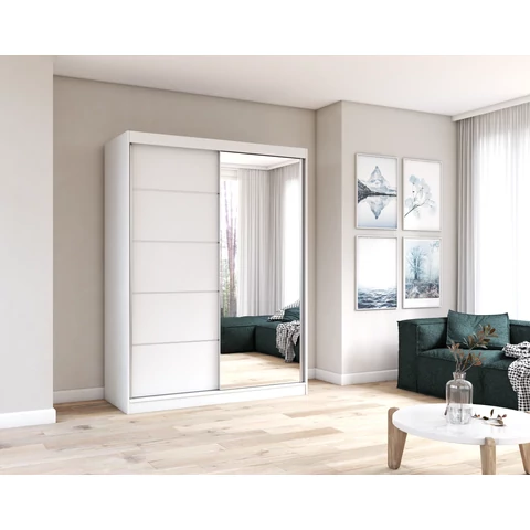 VISTA 05 gardróbszekrény  150 cm Fehér színben