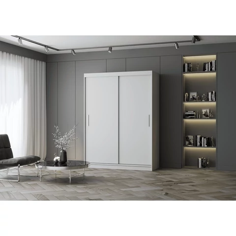VISTA 04 gardróbszekrény  150 cm Fehér színben