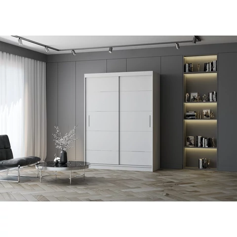 VISTA 06 gardróbszekrény  150 cm Fehér színben