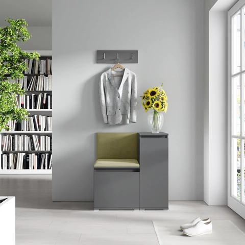 Emi 30 kárpitozott előszobafal tükörrel