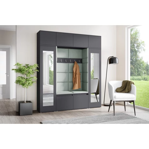 Emi 32 kárpitozott előszobafal tükörrel