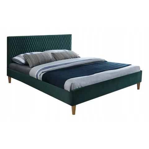 AZURRO VELVET ágy 180x200 zöld BLUVEL 78