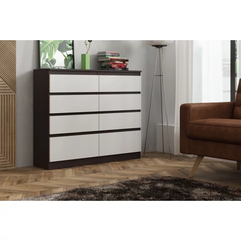 Ariel 2 wenge/fehér komód