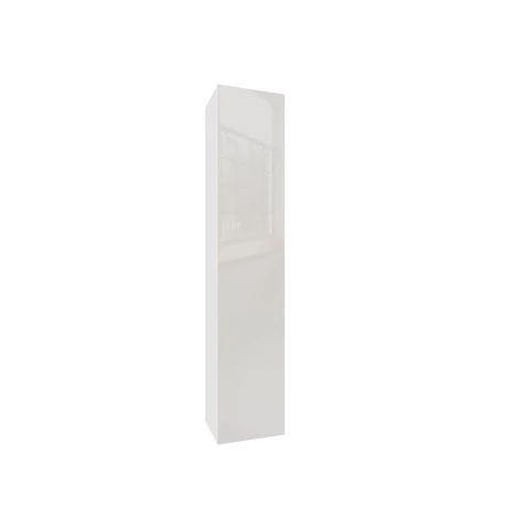 IZUMI 24 WH magasfényű fehér/fehér fali polcos szekrény 175 cm