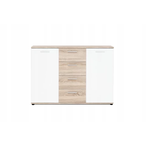 Jacky 2 country szürke/fehér komód 120 cm