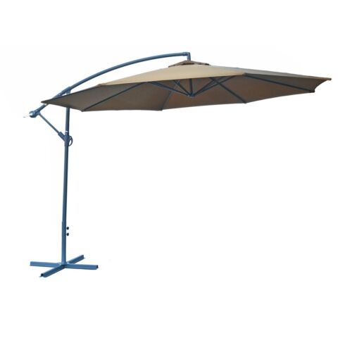 8080 függő napernyő, hajtókarral - barna - ? 350 cm