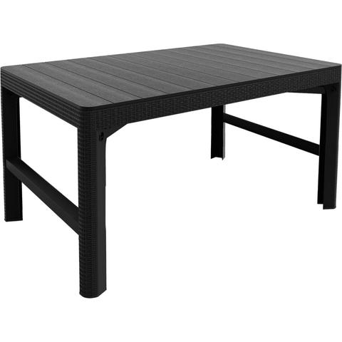 ALLIBERT LYON RATTAN állítható polyrattan kerti asztal, 72 cm - grafit