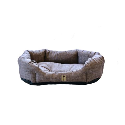 PETSY BOBÍK pamut kutyafekhely - barnás-szürke - 65 cm