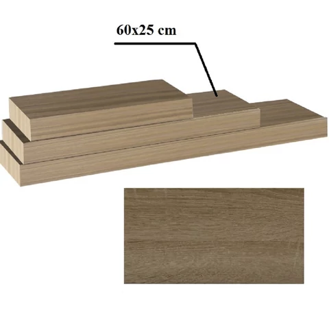 Polc tölgy trufla 60x25 GANA FY 11044-3 60