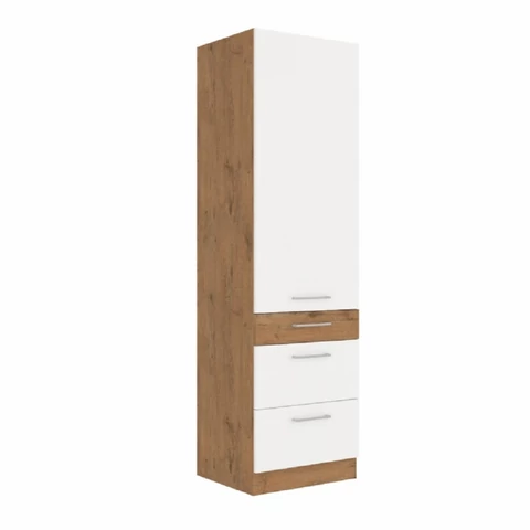 Felső szekrény lancelot tölgy   fehér extra magas fényű HG VEGA 60 DKS-210 3S  1F
