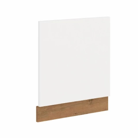 Ajtó beépített mosogatógépre lancelot tölgy  fehér extra magas fényű HG VEGA ZM 570x596