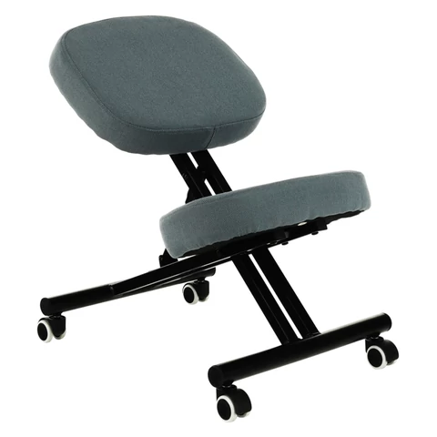 Ergonomikus térdeplőszék, világosszürke/fekete, KILIAN