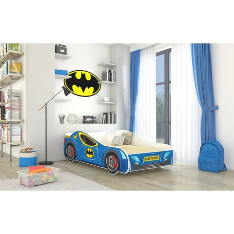 BATCAR matraccal 160x80 ágy, Kék