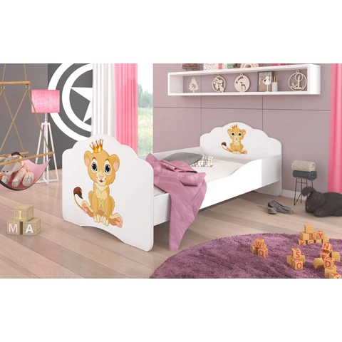 Ágy matraccal CASIMO LION 160x80, Fehér