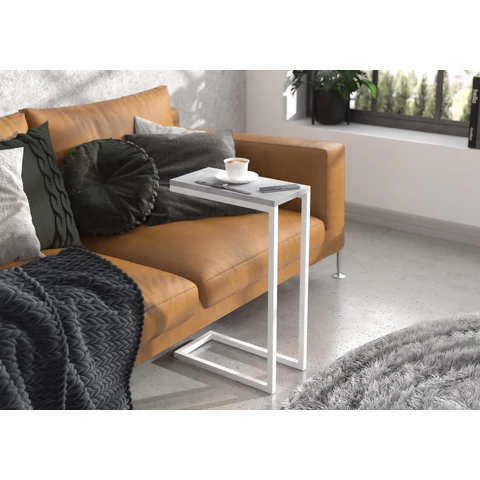 SPARK segédasztal, Fehér, Beton
