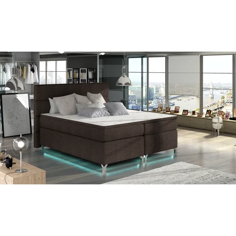 Amadeo 160X200, Ledes Boxspring ágy, Barna, Savana 26