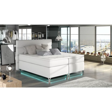 Amadeo 180X200, Ledes Boxspring ágy, Fehér, Lágy 17
