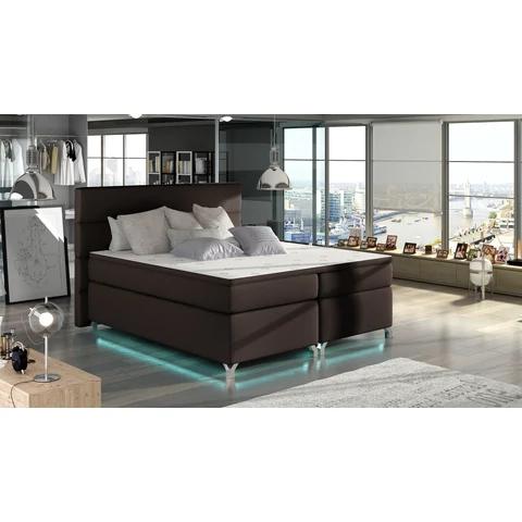 Amadeo 160X200, Ledes Boxspring ágy, Barna, Lágy 66