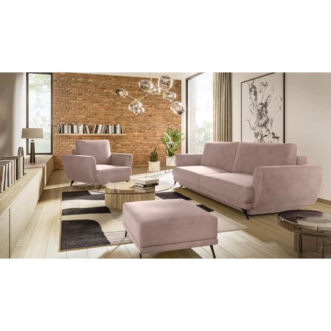 Megis 3f, 1f, pouf lounge ülőgarnitúra szett, rózsaszín