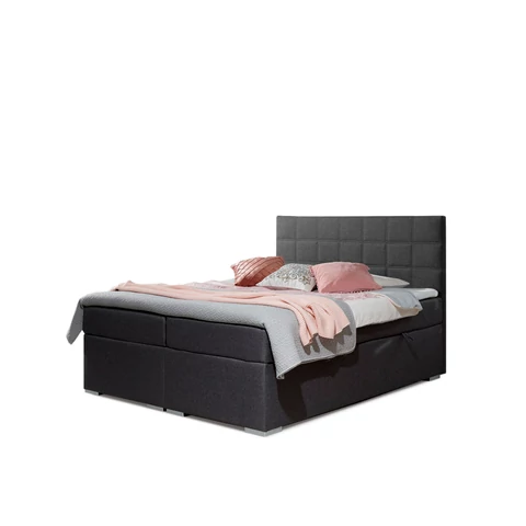 Alice 180x200 boxspring ágy  sötétszürke