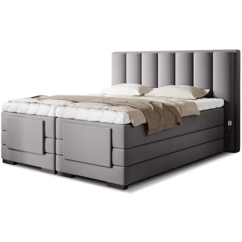 Veros 140x200 boxspring ágy  szürke