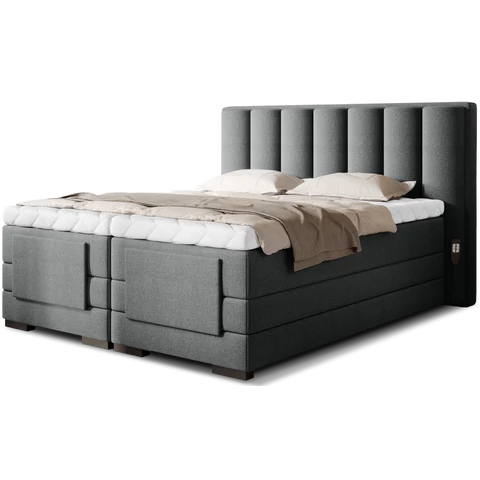 Veros 140x200 boxspring ágy  szürke