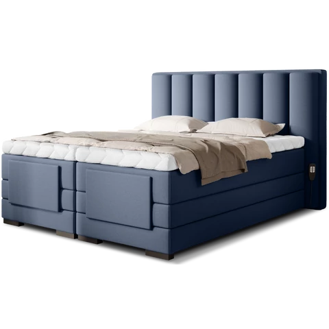 Veros 140x200 boxspring ágy  sötétkék