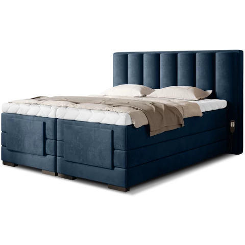 Veros 140x200 boxspring ágy  sötétkék