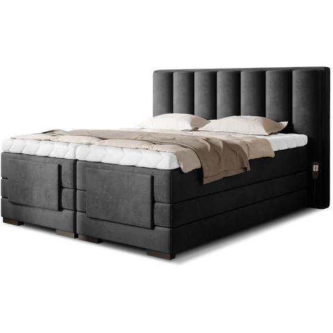 Veros 180x200 boxspring ágy  sötétszürke