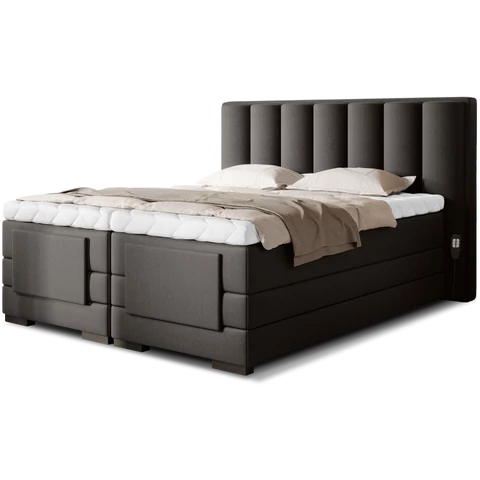 Veros 180x200 boxspring ágy  sötétbarna