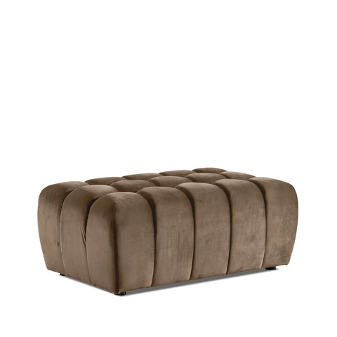 Lazaro pouf puff, világosbarna