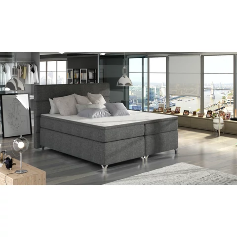 Amadeo 140x200 boxspring ágy  sötétszürke