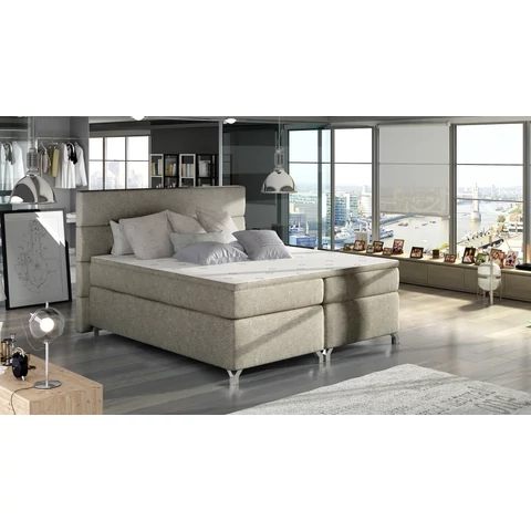 Amadeo 140x200 boxspring ágy  szürke