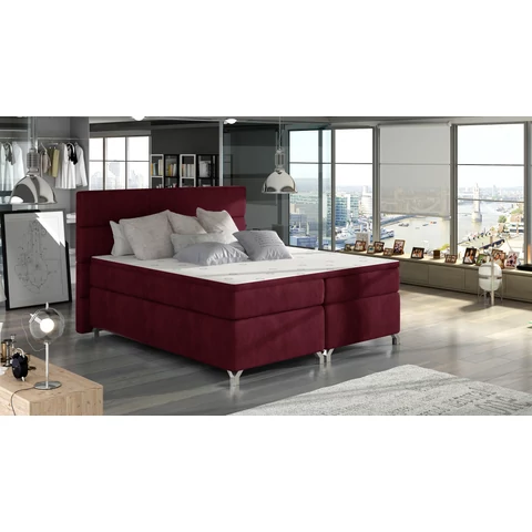 Amadeo 160x200 boxspring ágy  piros