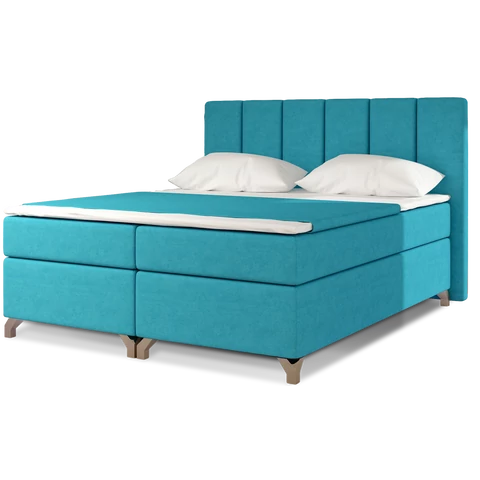 Basilio 140x200 boxspring ágy  kék