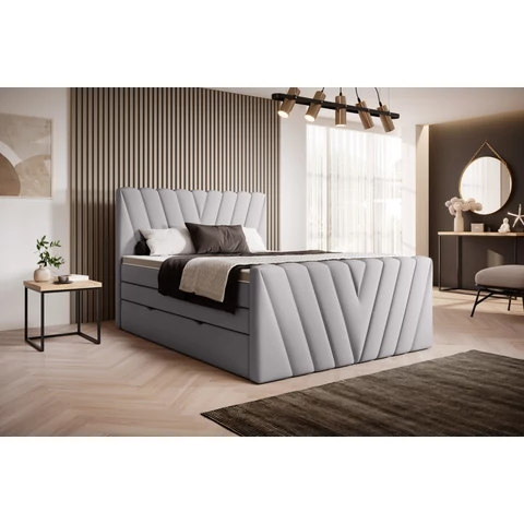 Candice 160x200 boxspring ágy  szürke