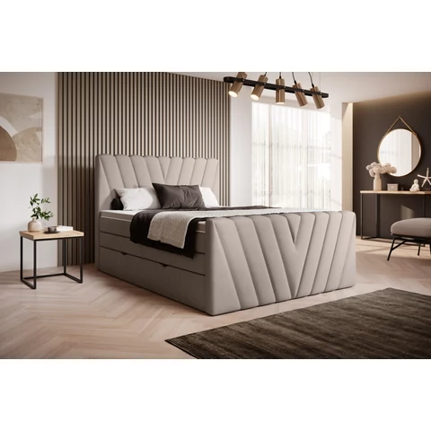 Candice 180x200 boxspring ágy  bézs