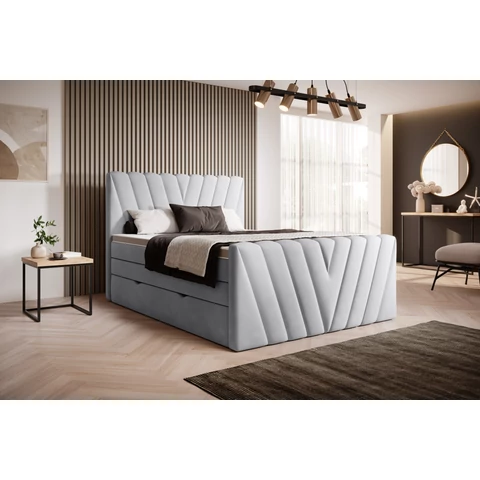 Candice 180x200 boxspring ágy  szürke