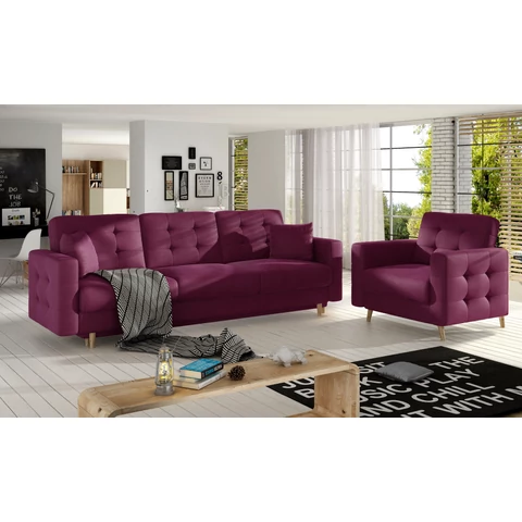 Asgard 3+1 lounge ülőgarnitúra szett, piros