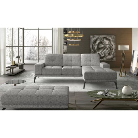 Corner torrense + pouf ülőgarnitúra szett, szürke, jobb