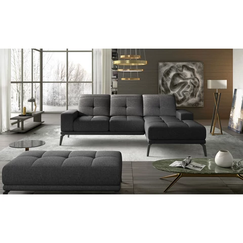 Corner torrense + pouf ülőgarnitúra szett, szürke, jobb
