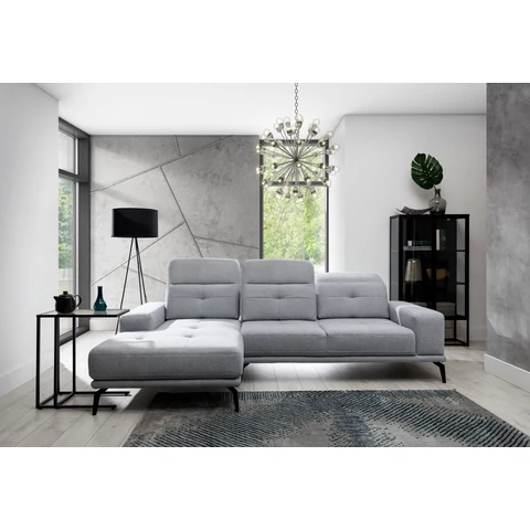 Corner torrense + pouf lounge ülőgarnitúra szett, szürke, bal