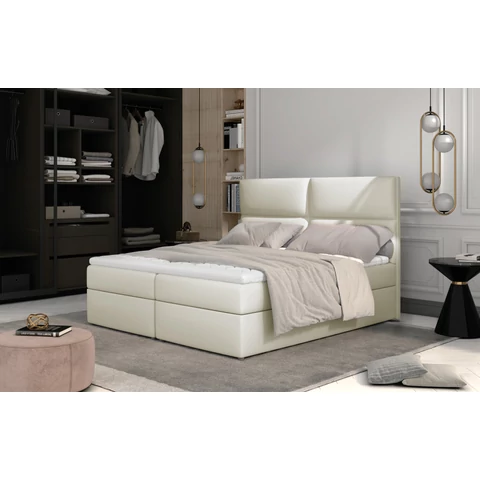 Amber 145x210 boxspring ágy  krém