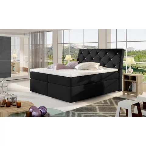 Balvin 140x200 boxspring ágy  fekete