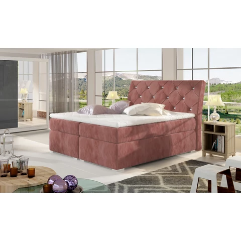 Balvin 180x200 boxspring ágy  rózsaszín